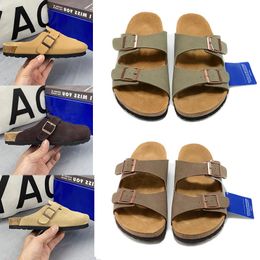 Designer Platform Clogs Slipper Sandals Suede Patent Leather Buckle Slides Women Mens black white Beach Sandal Outdoor Cork Sliders Summer Shoes Size 35-46