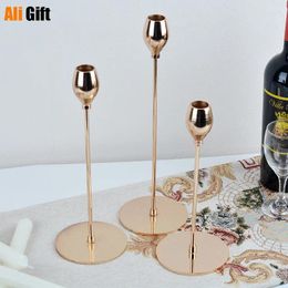 Candle Holders Nordic Simple Romantic Golden Waist Holder Wedding Props Home Decoration Holiday