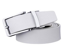 Belts Cowhide Designer Luxury Belt Men Male Waist Strap Leather Pin Buckle White Genuine For Pants Band Ceinture3431431