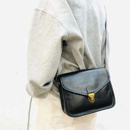 School Bags Genuine Leather Handmade Vegetable Tanned Top Layer Cowhide Messenger Bag Single Shoulder Diagonal Cross Women's Style