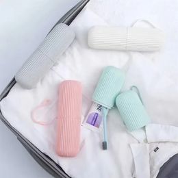 2024 NEW Travel Portable Toothbrush Toothpaste Holder Storage Case Household Storage Cup Outdoor Holder Bathroom Cover Tooth Brush Box for