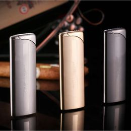 Custom Cigar Lighter Metal Windproof Without Gas Cigarette Smoking Lighter For Business Gifts