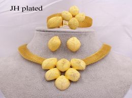 Jewelry sets Ethiopia 24K Gold for women jewellery African wedding gifts bridal party Bracelet round Necklace earrings ring set 206991472