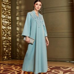 Ethnic Clothing Diamonds Morocco Caftan Eid Party Dresses For Fashion Muslim Women Abaya Kaftan Dubai Evening Jalabiya Islam Long Gowns