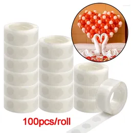 Party Decoration 100-500pcs Glue Point Clear Balloon Removable Adhesive Dots Double Sided Dot Of Tape For Balloons Wedding Decor