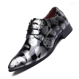 Casual Shoes Men Fashion Brand Classic Pu Leather Black Breathable Business Lace-Up Big Size