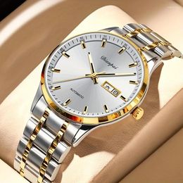Wristwatches DIANPAI Authentic Men's Watch Fully Automatic Mechanical Minimalist Ultra Thin Waterproof