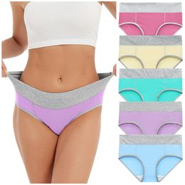 Women's Panties Women Underpants Patchwork Breathable Solid Knickers Underwear Color Briefs Lingerie Push Up Thin Lightweight