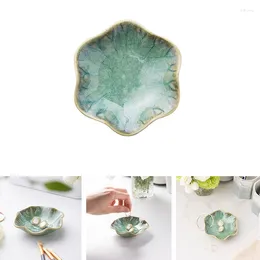 Plates Lotus Jewellery Tray Ceramic Ring Dish Small Key Bowl Cute Holder Trinket Great Organising For Woman