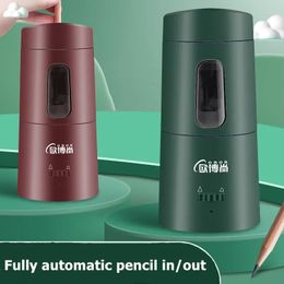 Fully Automatic Electric Pencil Sharpener USB Charging Fast Sharpen Coloured Sketch Pencils Student School Supplies Stationery 240429