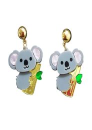 New style Acrylic Cute Koala earrings female fashion animal jewelry fashion accessories9046588