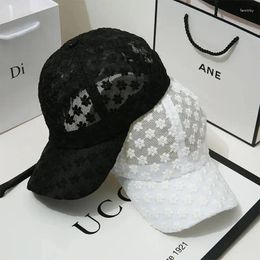 Ball Caps Summer Women Lace Hat Baseball Cap Breathable Mesh Snapback Hip Hop Fashion Female Adjustable