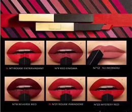 New Arrival the slim leather matte lipstick lip Colour full size makeup LIPSTICK 12pcslot 8351314