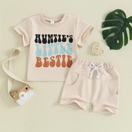 Clothing Sets Born Toddler Baby Boy Clothes Aunties Little Ie Summer Shirt And Shorts Set Infant 2pcs Casual Outfit 0-3T