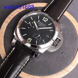 Mens Wrist Watch Panerai LUMINOR 1950 Series Automatic Mechanical Steel Men's Watch Date Display Watch PAM00537 Automatic Mechanical Gauge 42MM