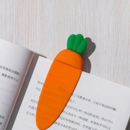 1pc Creative Cute Silicone Carrot Bookmark For Pages Books Readers Children Collection