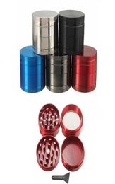 Metal Dry Herb Grinder 55mm Multicolor Spice Grinder Herb Shredder Magnetic Top 4 Parts Zicn Alloy Grinders9997664