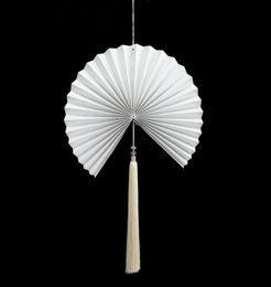 Party Favor Chinese Red Paper Folding Fan Wall Decoration Hanging Package Large Printed Gift Folded Decorative Fans146859426000894