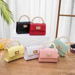 Shoulder Bags Women's Bag 2024 Mini Lock Pearl Hand-held Jelly Small Fresh Lipstick Foreign Trade Purses And Handbags