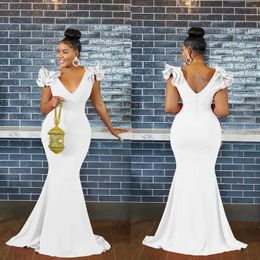 Casual Dresses Sexy Ruffles Dress Women V Neck Sleeveless Folds Floor Length White Bodycon Hip Wrap High Waist Elegant Pleated Vestidos