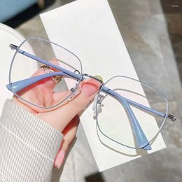 Sunglasses Portable Anti-Blue Light Glasses Oversized Optical Frame Eye Protection Ultra Eyeglasses Women Men Office Computer Goggles