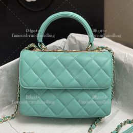 BASSIONE DESIGNER Crossbody da 19,5 cm Borsa di design borsetta di alta qualità 10A Specchio a tracolla di qualità da donna sacchetti per il corpo a legna con scatola C424