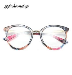 Men Women Retro Sunglasses Flat Mirror Female Day Night Eyewear Printed Flowers Optical Glasses With Box8794363
