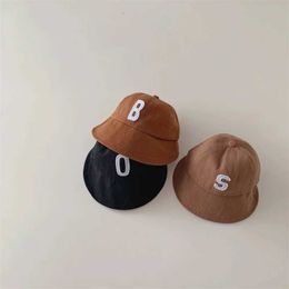 Caps Hats Fashion Letter Baby Baseball Cap Wide Brim Children Sun Hat Outdoor Adjustable Kids UV Protection Bucket Hats