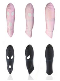 Bondage Reenactment Role Play Costume Full head Face cover Headgear Mask Hood Blindfold BDSM Sex Games Toy R652094801