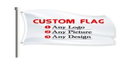 Custom Flags 3x5ft 150x90cm Digital Printed Design 100D Polyester Sports Team Hanging Advertising Outdoor Indoor1334834