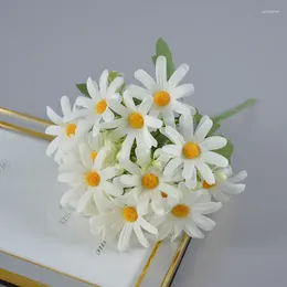 Decorative Flowers Simulated Persian Chrysanthemums Daisies Bouquets Of Chamomile Window Display Cabinets Landscape Design