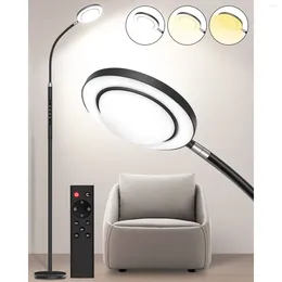 Table Lamps 2400LM Gooseneck Standing LED Floor Light With 4 Colour Temperatures And Remote Control-