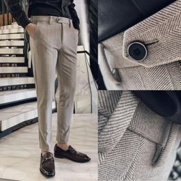 Men's Suits Spring And Autumn Casual Pants Slim Fit Business Straight Leg