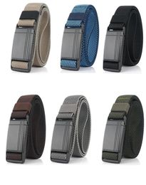 Belts Elastic Belt For Men Slide Metal Magnetic Buckle Adjustable Male Trousers Military Combat Tactical High QualityBelts3464766