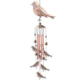 Decorative Figurines Chime Vintage Metal Wind With Hummingbird Dragonfly Pendant For Mother's Day Gift Outdoor Yard Garden Decor Christmas