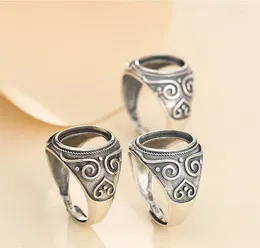 Cluster Rings 925 STERLING SILVER Semi Mount Bases Blanks Base Blank Pad Ring Setting Set Diy Men Women A5600