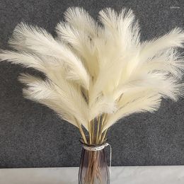 Decorative Flowers Fluffy Reed Boho Decor Fake Plant Encrypted Mock Artificial For Wedding Party Home