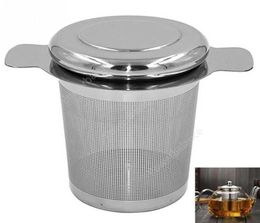 975cm Stainless Steel Tea Strainer with 2 Handles Tea and Coffee Philtres Reusable Mesh Tea Infusers Basket DHP431634310