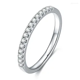 Cluster Rings Moissanite Row Couple For Women Men 925 Sterling Silver Original Certified Luxury Jewelry Accessories Valentine's Day Gift