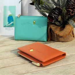 Wallets Korean Style Women Short Purses Female Bifold Ladies Card Holders Fashion Coin Pouch