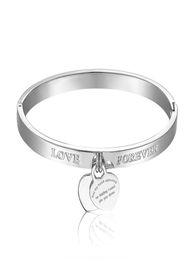 new arrival famous brands forever love design Jewellery for women stainless steel bracelet bangles Christmas gift3944286