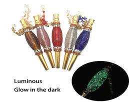 Luminous Hookah tips glow in the dark Chicha Narguile Accessories mouth tips Handmade Inlaid alloy Jewellery mouthpiece hookah mouth8823733