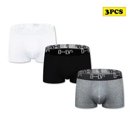 Underpants 3PCS Mens Sport Underwear Cotton Breathable Jockstraps Briefs Men Shorts Panties For
