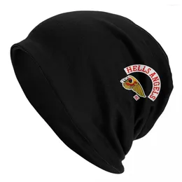 Berets I-Inferns Bonnet Hats A-Angel Motorcycle Company Knitted Hat Adult Unisex Retro Thermal Elastic Beanie Outdoor Pattern Caps