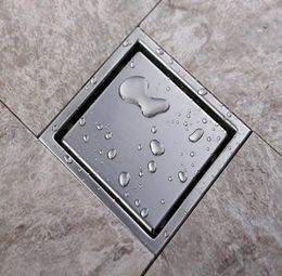 lead Tile Insert Square Floor Waste Grates Bathroom Shower Drain 110 X 110MM304 Stainless steel bathroom floor bath drainer 5589153