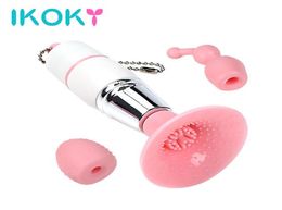 IKOKY 3 in 1 Clitoris Stimulator Clit Vibrator Nipple Massager Sex Toys for Women Female Strong Vibration Adult Products S9216862122