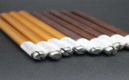 100 Pcs Aluminium Alloy Microblading Pen Pigment Permanent Makeup Manual Eyebrow Tattoo Pen Golden Brown1509687