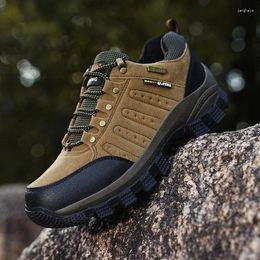 Casual Shoes Spring Men Sneaker Outdoor Hiking Climbing Sport Breathable Couples Fishing Hunting Outwear Trekking Leather Footwear