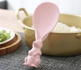 wheat straw plastic rice spoon cute little rabbit nonstick rice threedimensional rice shovel250t1278488