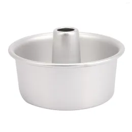 Baking Moulds 6 Inch Aluminium Alloy Round Chiffon Cake Pan Removable Bottom Hollow Chimney Mould DIY Tools